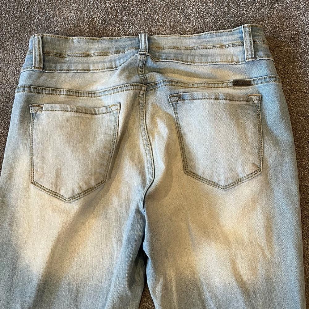 Designer Kancan light wash distressed jeans Size 29" - 7 Thumbnail