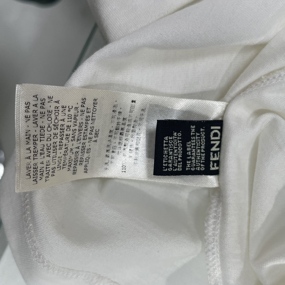 Fendi Logo White Tee