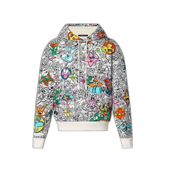 Louis Vuitton Louis Vuitton Louis Vuitton Cartoon Print Hoodie Size M-25 Size US M / EU 48-50 / 2 - 1 Thumbnail