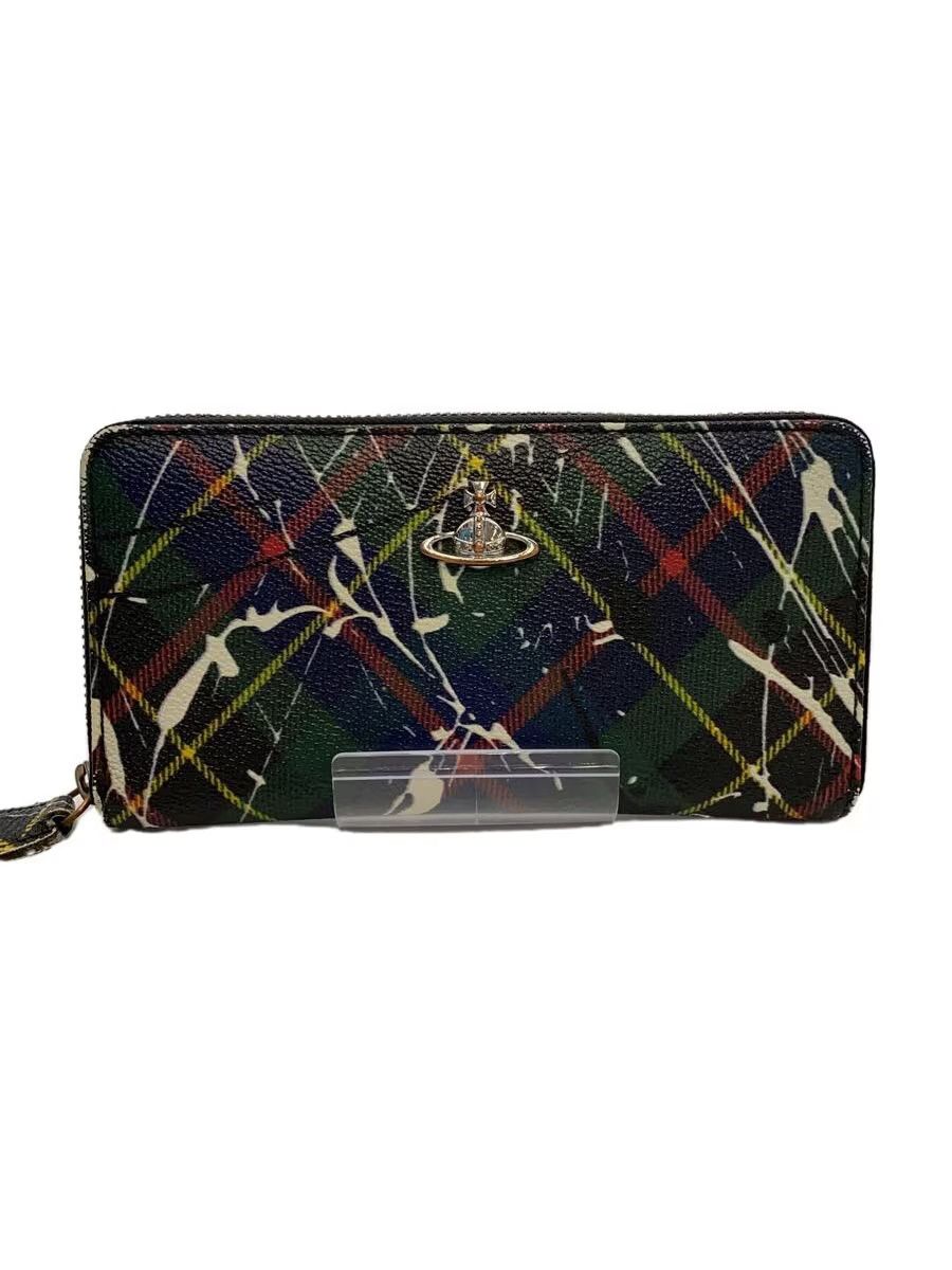 Vivienne Westwood Paint Splatter Orb Leather Long Wallet Size ONE SIZE - 1 Thumbnail
