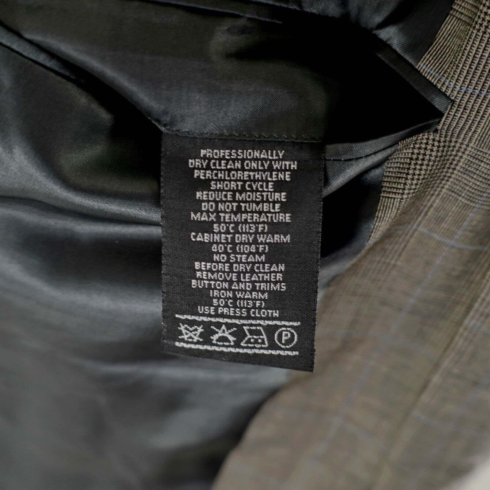 Hickey Freeman Hickey Freeman Collection Boardroom Wool Beige Glen Plaid 2 Size 42 - 11 Thumbnail