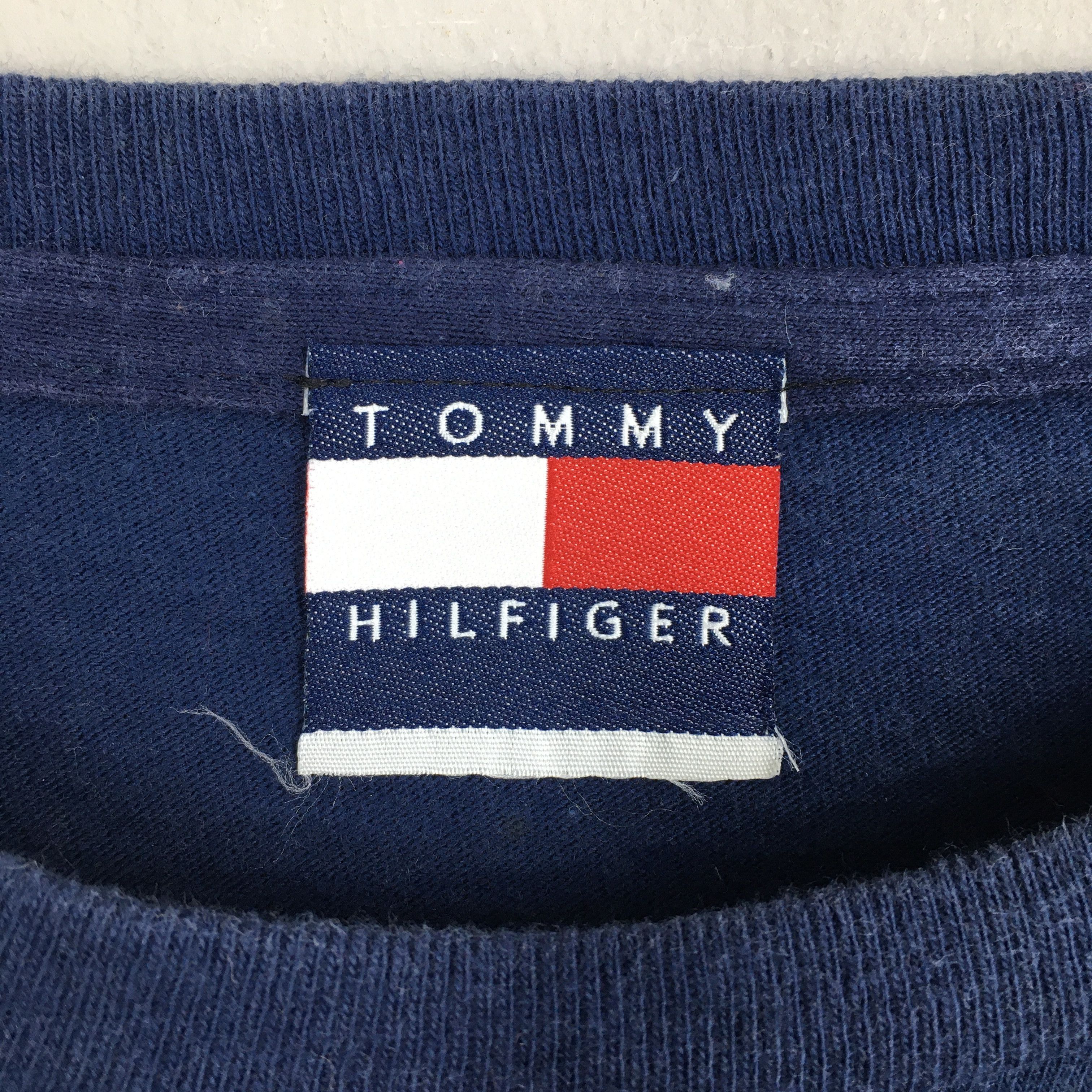 Tommy Hilfiger Vintage Tommy Hilfiger Blue T shirt XLarge Size US XL / EU 56 / 4 - 4 Thumbnail