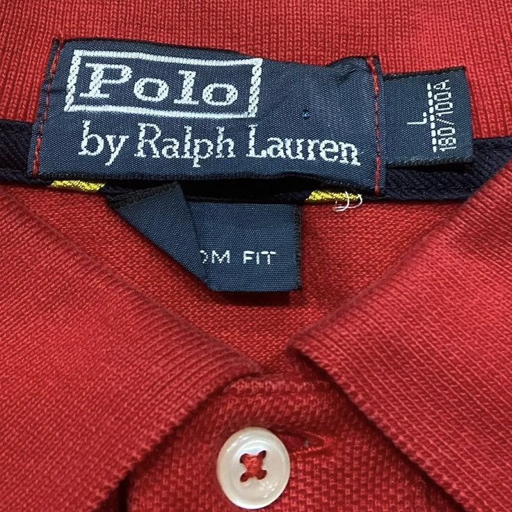 Polo Ralph Lauren × Ralph Lauren Polo Ralph Lauren Red & Yellow Polo Shirt Size US L / EU 52-54 / 3 - 6 Thumbnail