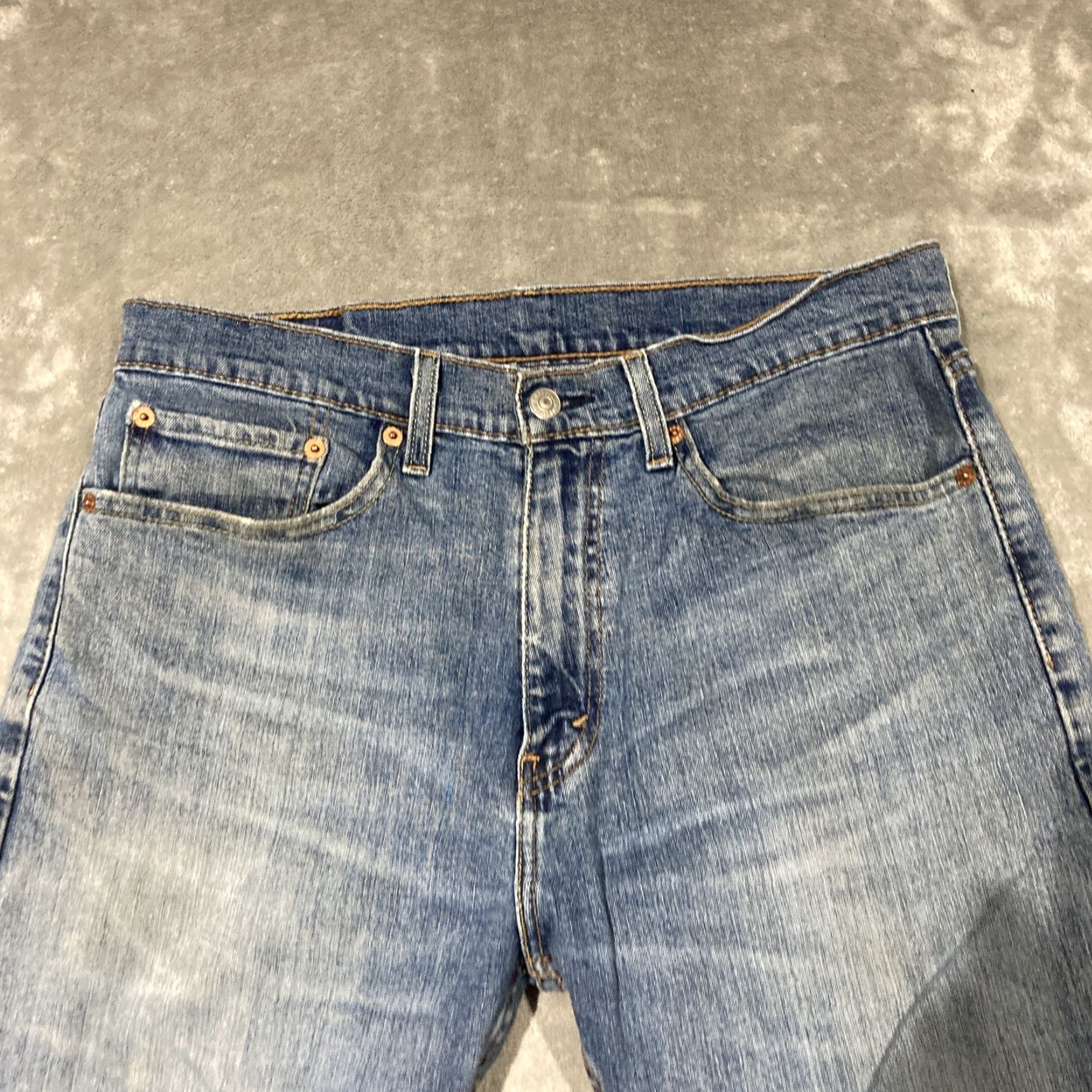 Levi's Levi's 505 Jeans Men 32x32 Blue Denim Regular Fit Straight Leg Vintage No 90s Theme Season Fall Winter Spring 3 Size US 32 / EU 48 - 2 Thumbnail