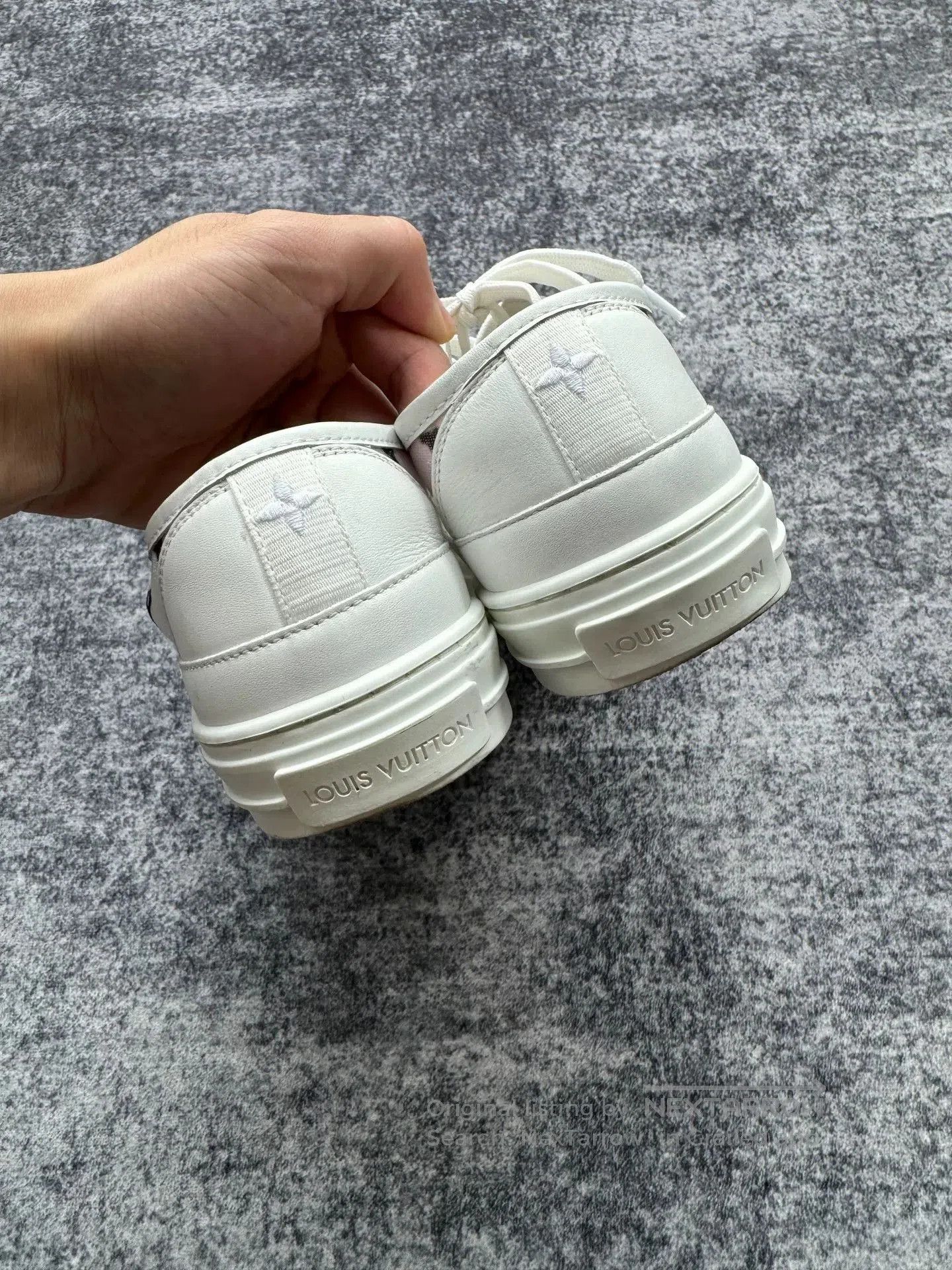 Louis Vuitton Louis Vuitton White Monogram Mesh Sneakers. Size US 5.5 / IT 35.5 - 5 Thumbnail