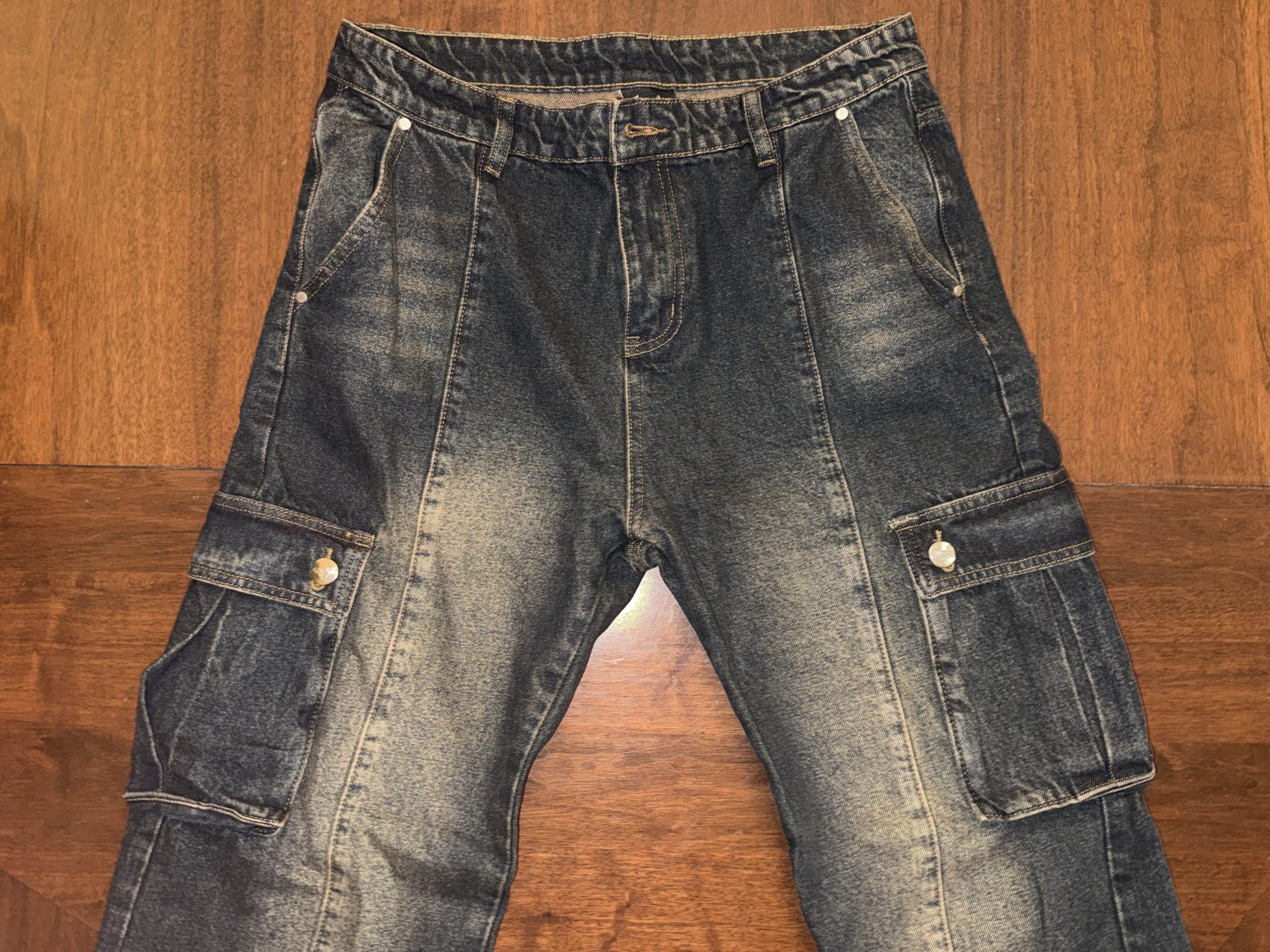 Other Ditch LA Flared Adjustable Cargo Denim *FIRST DROP* 32x34 Size US 32 / EU 48 - 4 Thumbnail