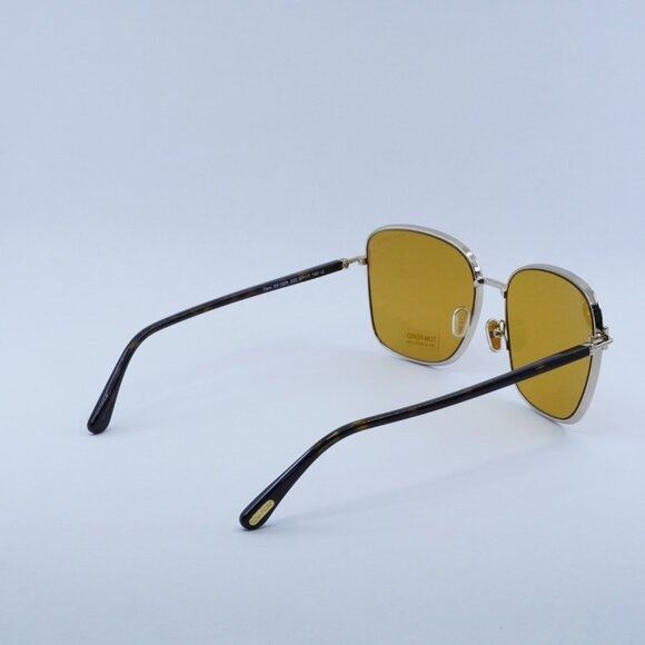 Tom Ford Tom Ford FT1029 32E Sunglasses Rose Gold Square Frame Size ONE SIZE - 10 Thumbnail
