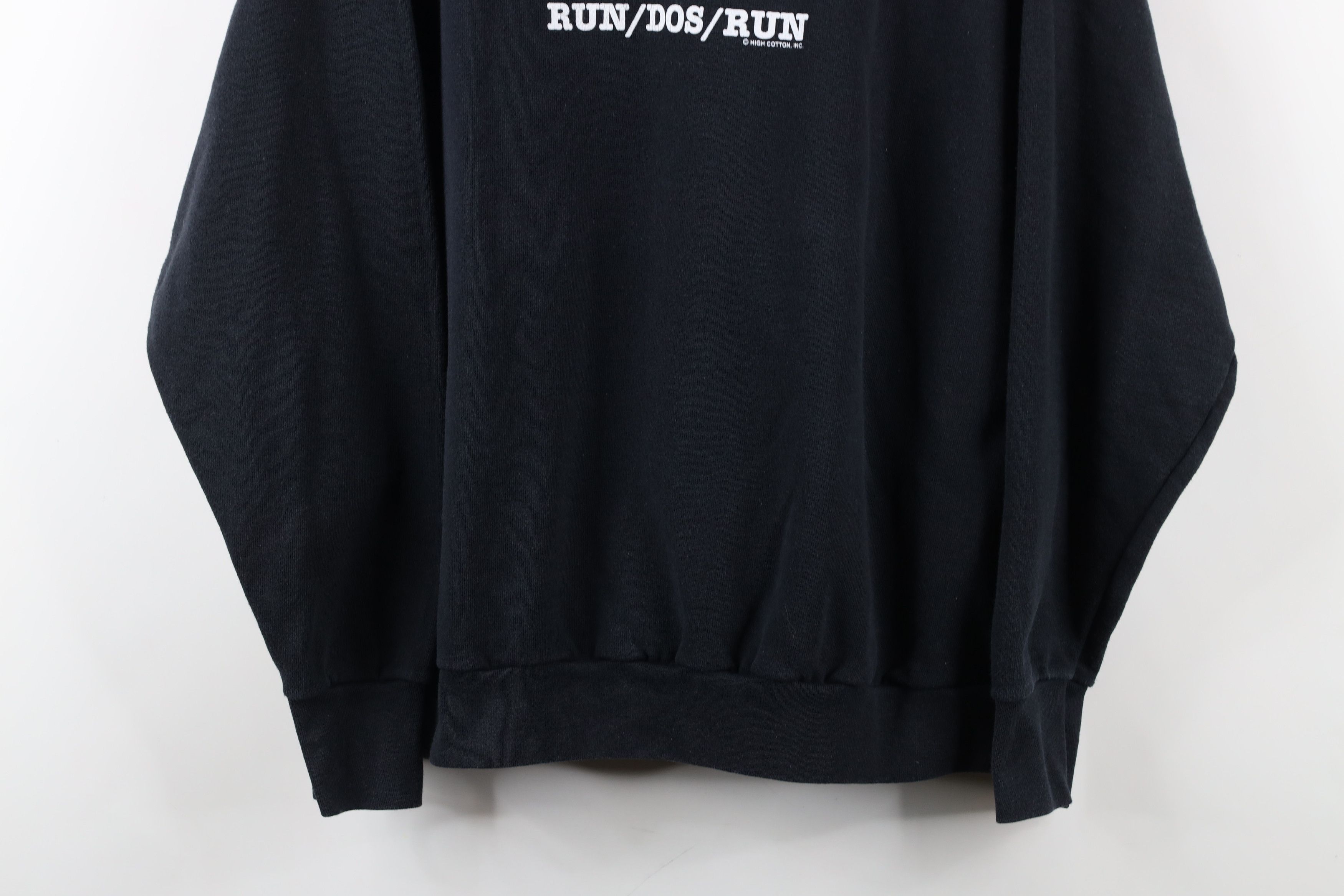 Vintage Vintage 90s Computer Nerd C Dos Run Sweatshirt Black USA Size US L / EU 52-54 / 3 - 3 Thumbnail