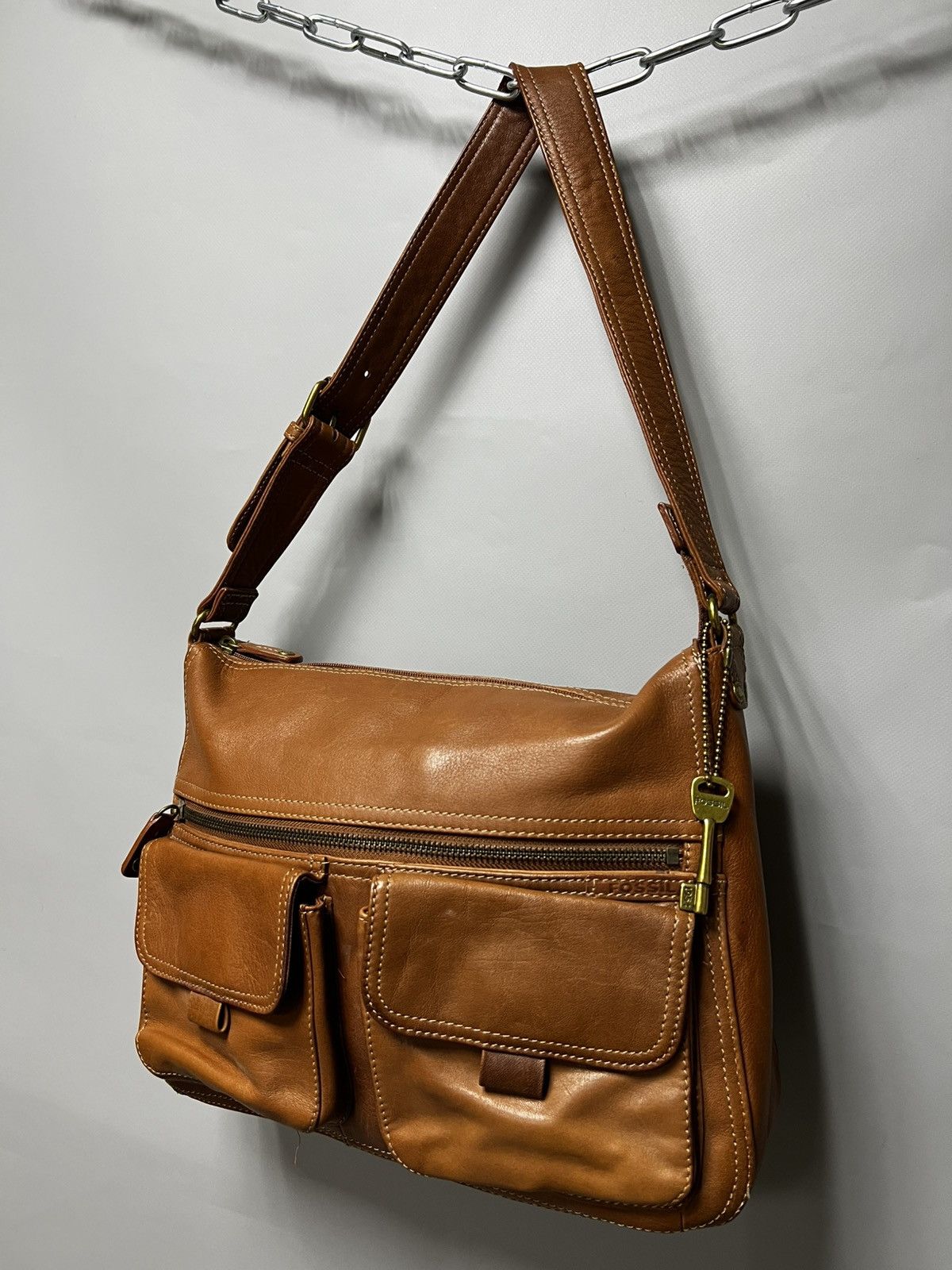Fossil Vintage Fossil Leather Shoulder Bag Y2K Size ONE SIZE - 1 Thumbnail