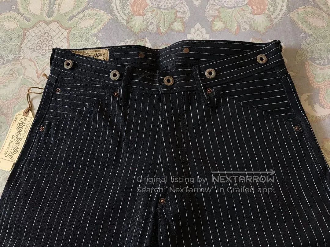 Rising Sun & Co. Rising Sun Indigo Striped Work Pants. Size US 29 - 4 Thumbnail