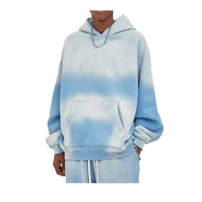 Japanese Brand Blue Washed Hoodie Size US L / EU 52-54 / 3 - 2 Thumbnail