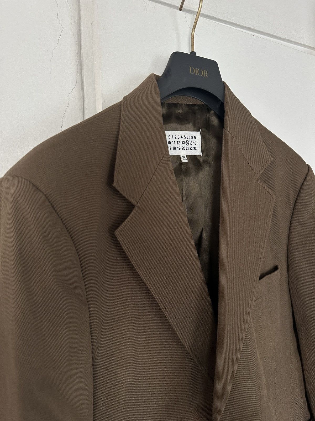 Maison Margiela Maison margiela men’s signature blazer suit jacket khaki Size 50R - 2 Thumbnail