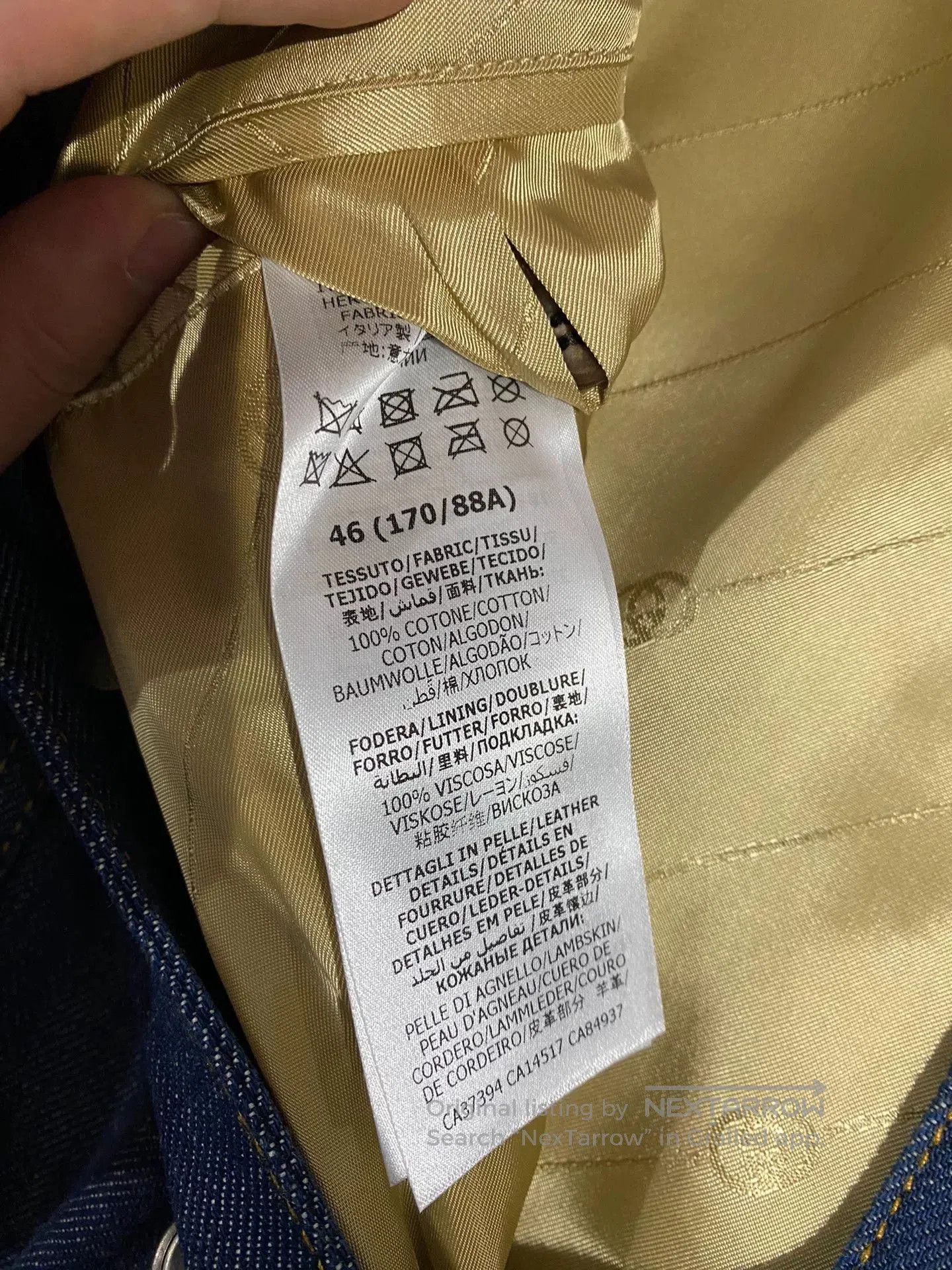 Gucci gucci men's denim jacket with tags. Size US L / EU 52-54 / 3 - 6 Thumbnail
