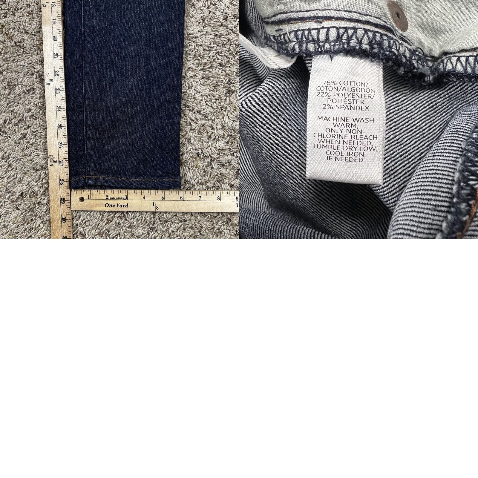 Ann Taylor NWT Ann Taylor Loft Blue Denim Modern Skinny Jeans Women's Size 8 Mea 33x28 Slim Stretch 5-Pocket Denim Jeans Womens Size 30" / US 8 / IT 44 - 8 Thumbnail