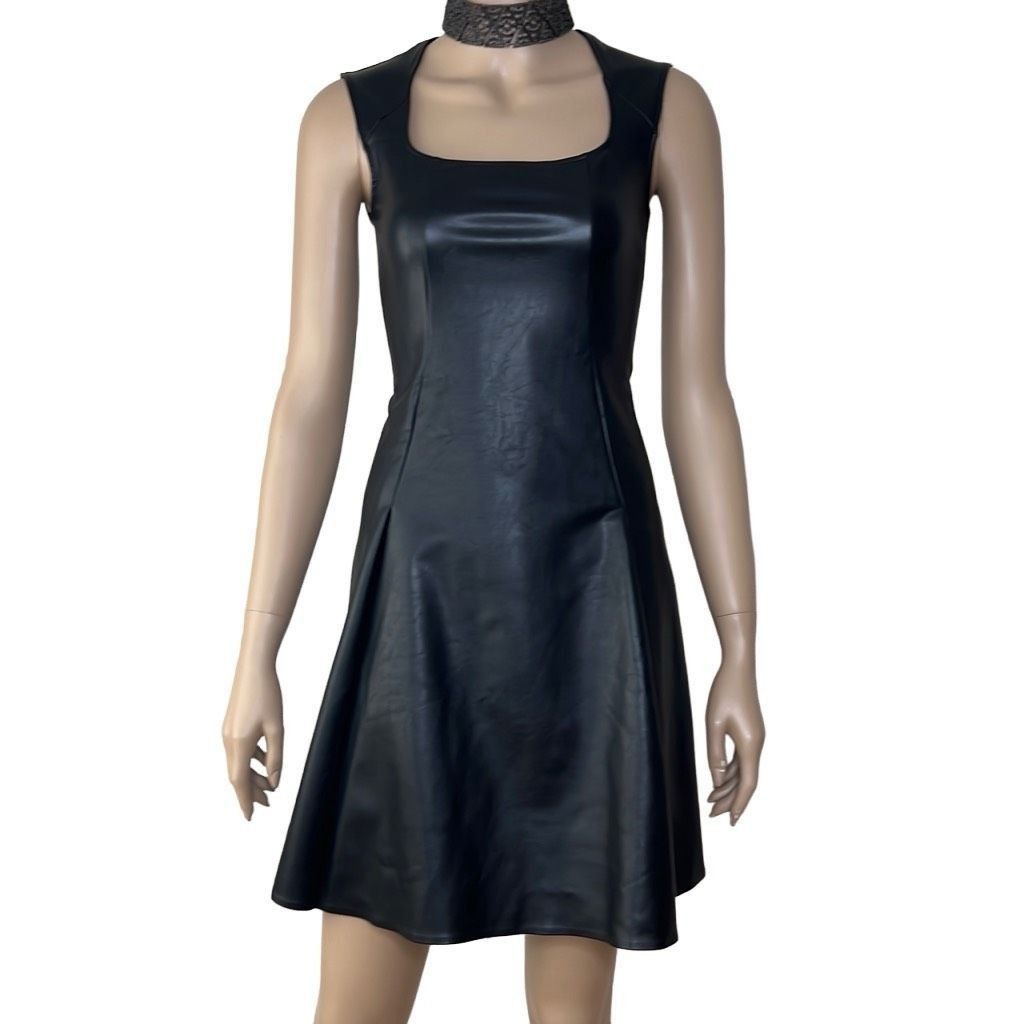 Wolford NWT Wolford Jenna Faux Vegan Leather Sleeveless Dress 8 Size M / US 6-8 / IT 42-44 - 4 Thumbnail