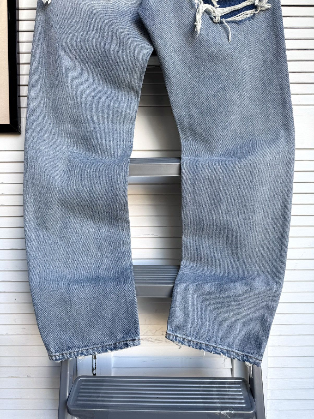 Diesel DIESEL D-Rekiv-Z Washed Distressed Jeans Ripped Denim 09C90 Size US 30 / EU 46 - 13 Thumbnail