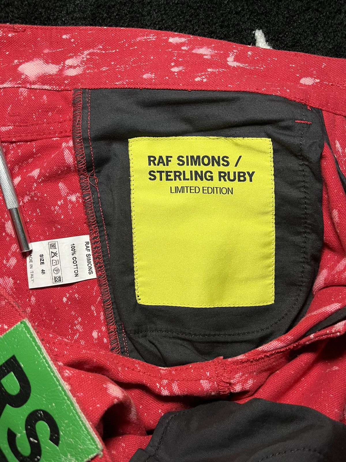 Raf Simons × Sterling Ruby NFS RAF SIMONS X STERLING RUBY FW14 RED BLEACH DEMIM JEANS Size US 32 / EU 48 - 5 Thumbnail