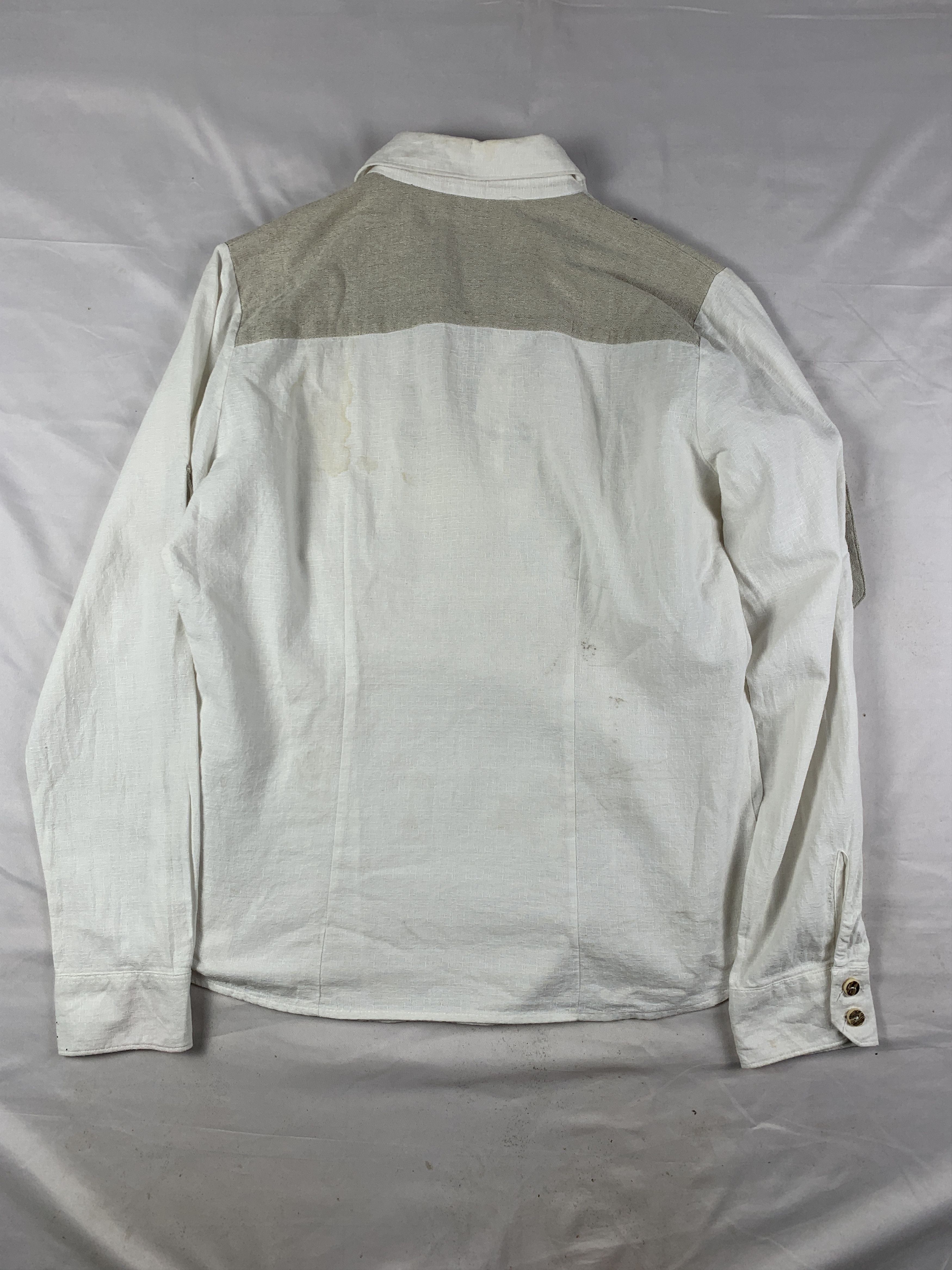 Japanese Brand Trachten White Bohemian Lace Shirt (M) Size US M / EU 48-50 / 2 - 2 Thumbnail