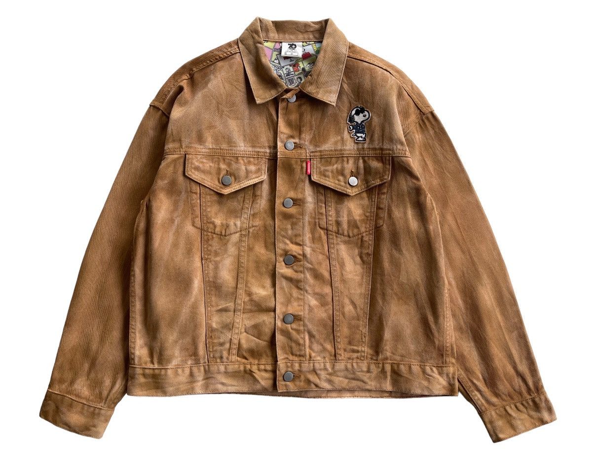 Vintage 70 Years Anniversary Snoopy Acidwash Denim Jacket Size US M / EU 48-50 / 2 - 2 Thumbnail