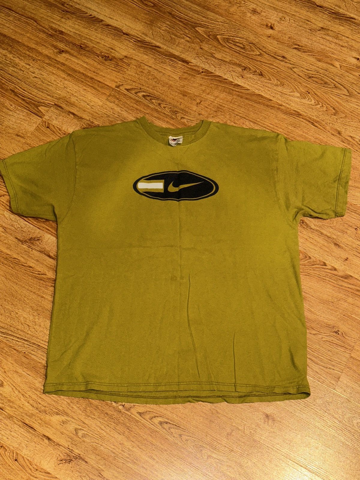 Nike × Vintage Rare Vtg 90s NIKE Oval Swoosh Graphic White Tag Tee Men’s XL Size US XL / EU 56 / 4 - 6 Thumbnail