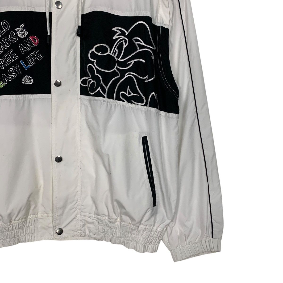Japanese Brand PAGELO Bunny Graphics Light Zipper Jacket #2496-C112 Size US L / EU 52-54 / 3 - 4 Thumbnail