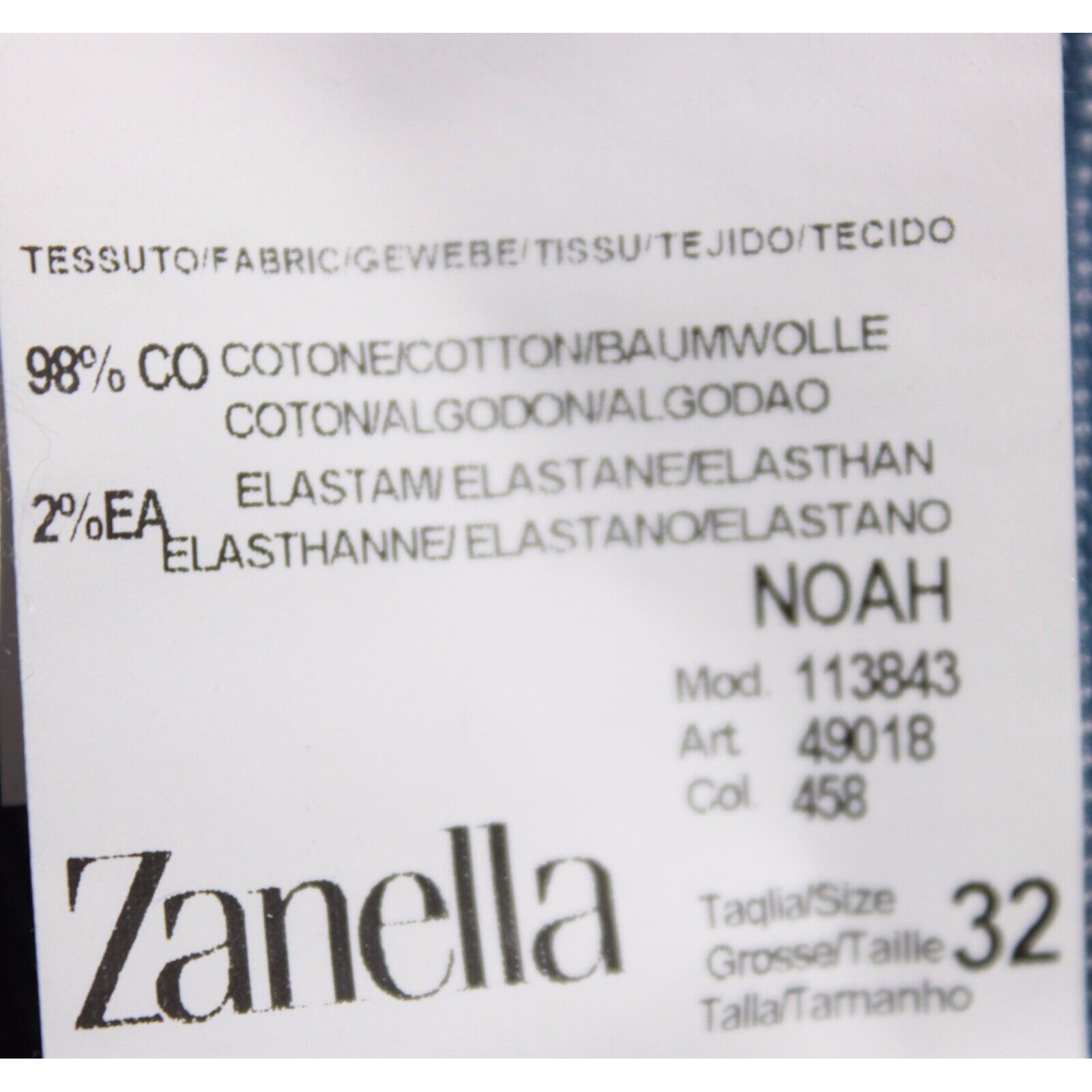 Zanella Zanella New with tags Chino Size 32 US In Blue Size US 32 / EU 48 - 6 Thumbnail