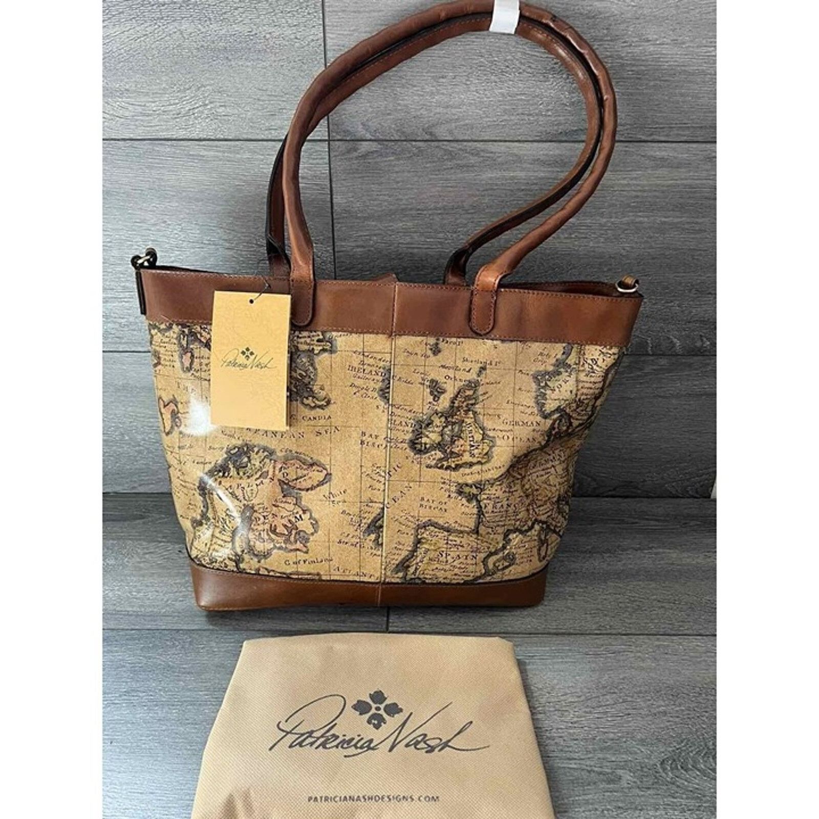 Patricia Nash Patricia Nash Mallory Convertible Leather tote European Map Size ONE SIZE - 7 Thumbnail
