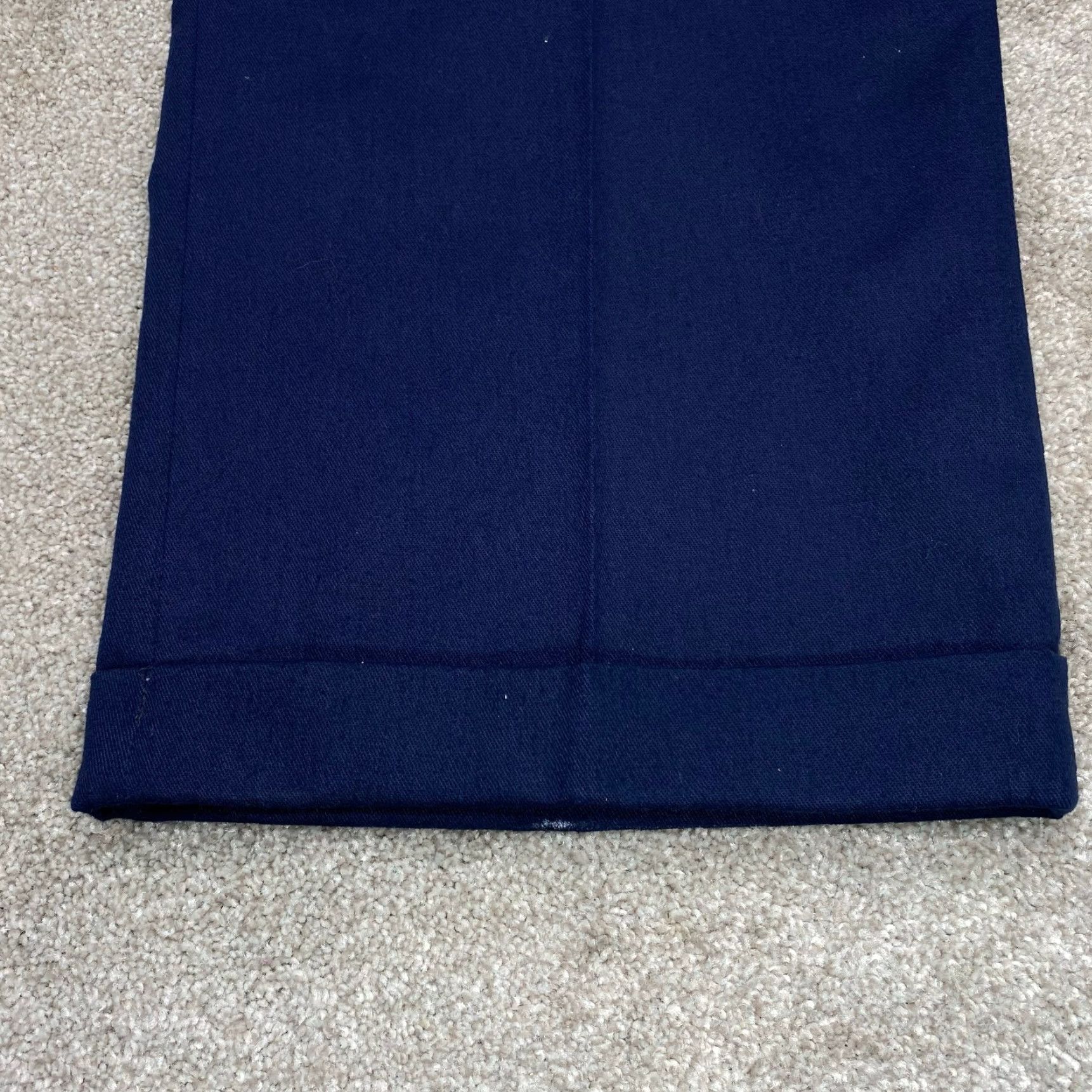 Vintage Knightsbridge Pants NWT Mens 40x26 Blue Flat Front Cotton Blend Chinos 7184 Size US 40 / EU 56 - 2 Thumbnail