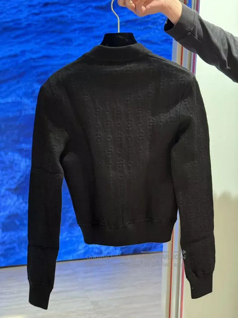 Hermes Hermes Black Camo Logo Jacket Women's Knitted Size XS / US 0-2 / IT 36-38 - 2 Thumbnail