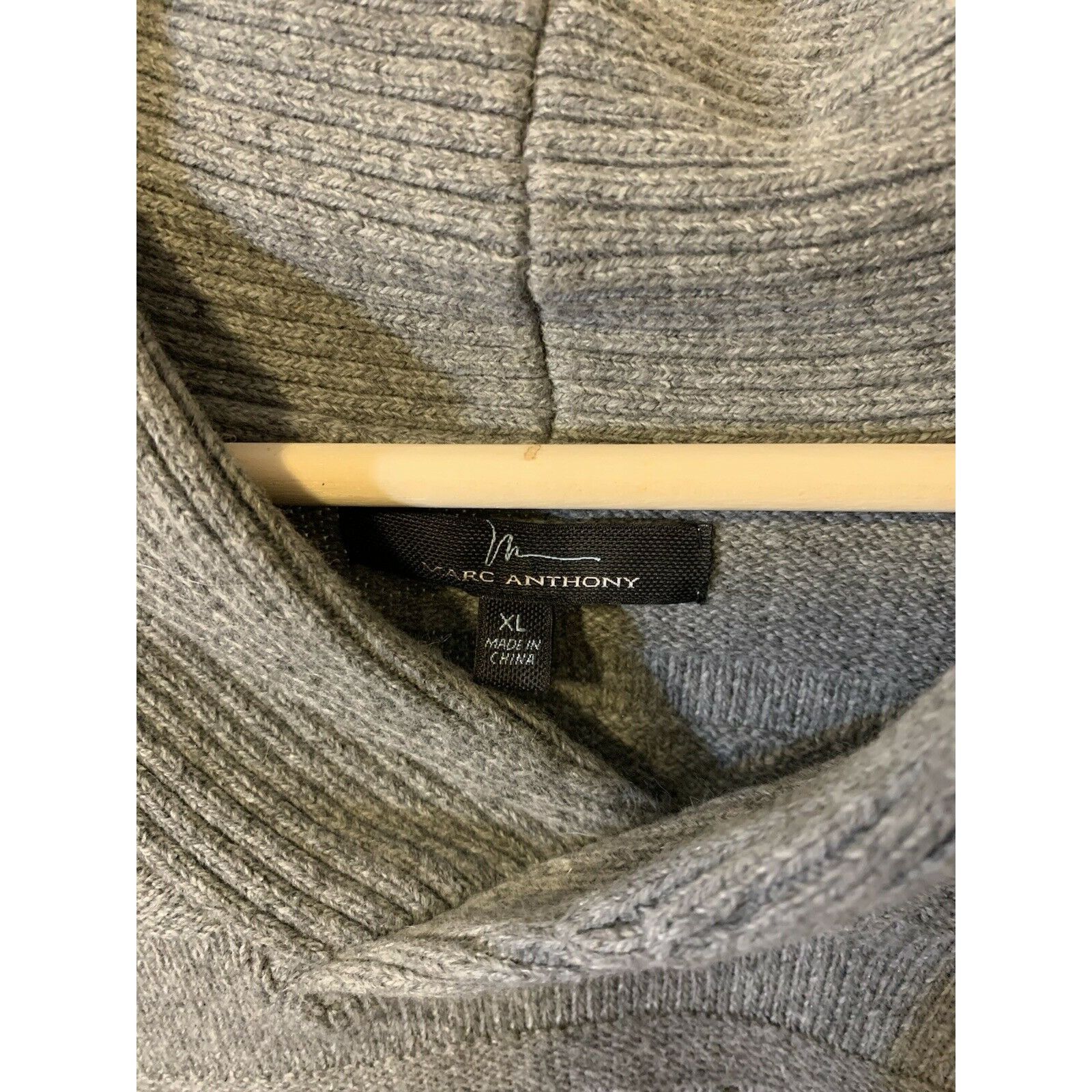 Marc Anthony New Marc Anthony Men’s Sz XL Cowl Neck Dark Gray Sweater Size US XL / EU 56 / 4 - 2 Thumbnail