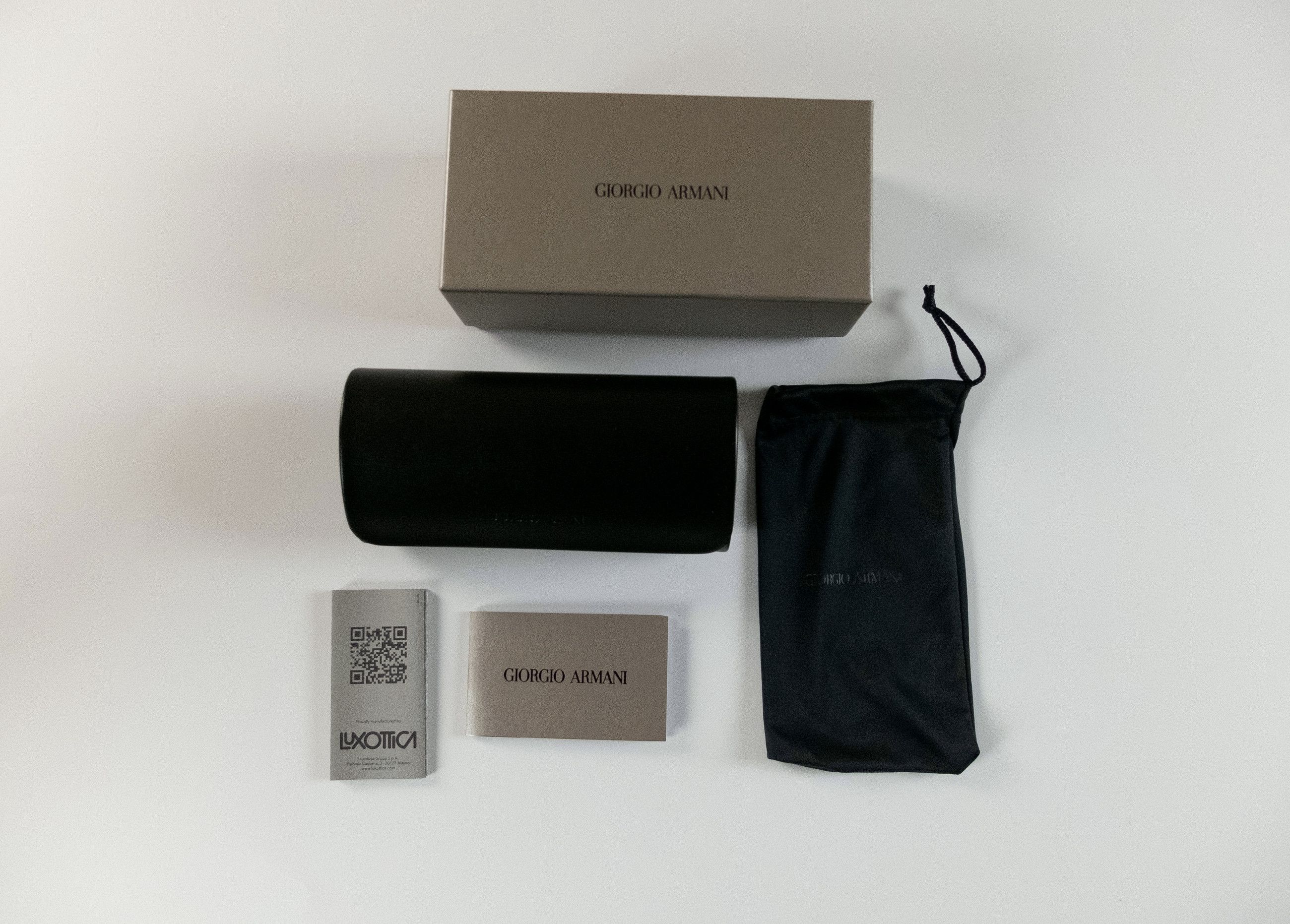 Giorgio Armani GIORGIO ARMANI brown tortoise shell oval sunglasses Italy Size ONE SIZE - 11 Thumbnail