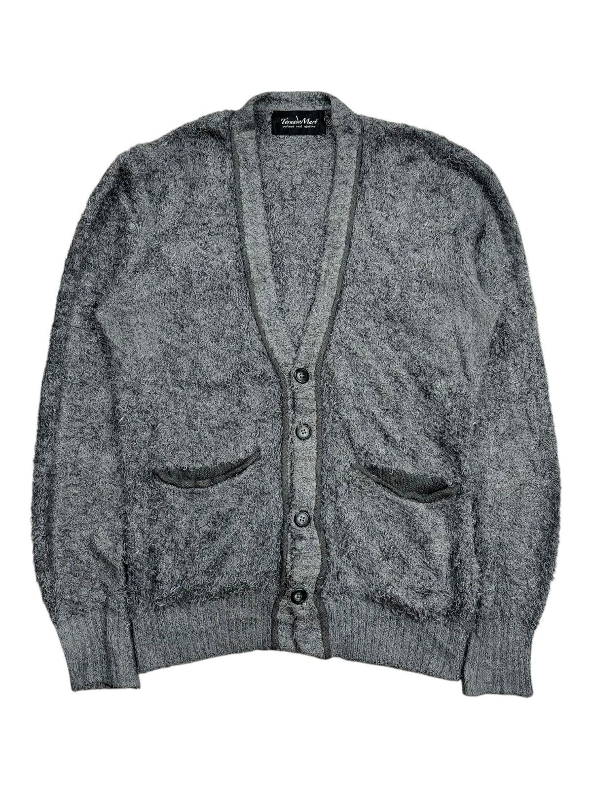 Tornado Mart 2000s Tornado Mart - Fuzzy Mohair Cardigan Size US M / EU 48-50 / 2 - 1 Thumbnail