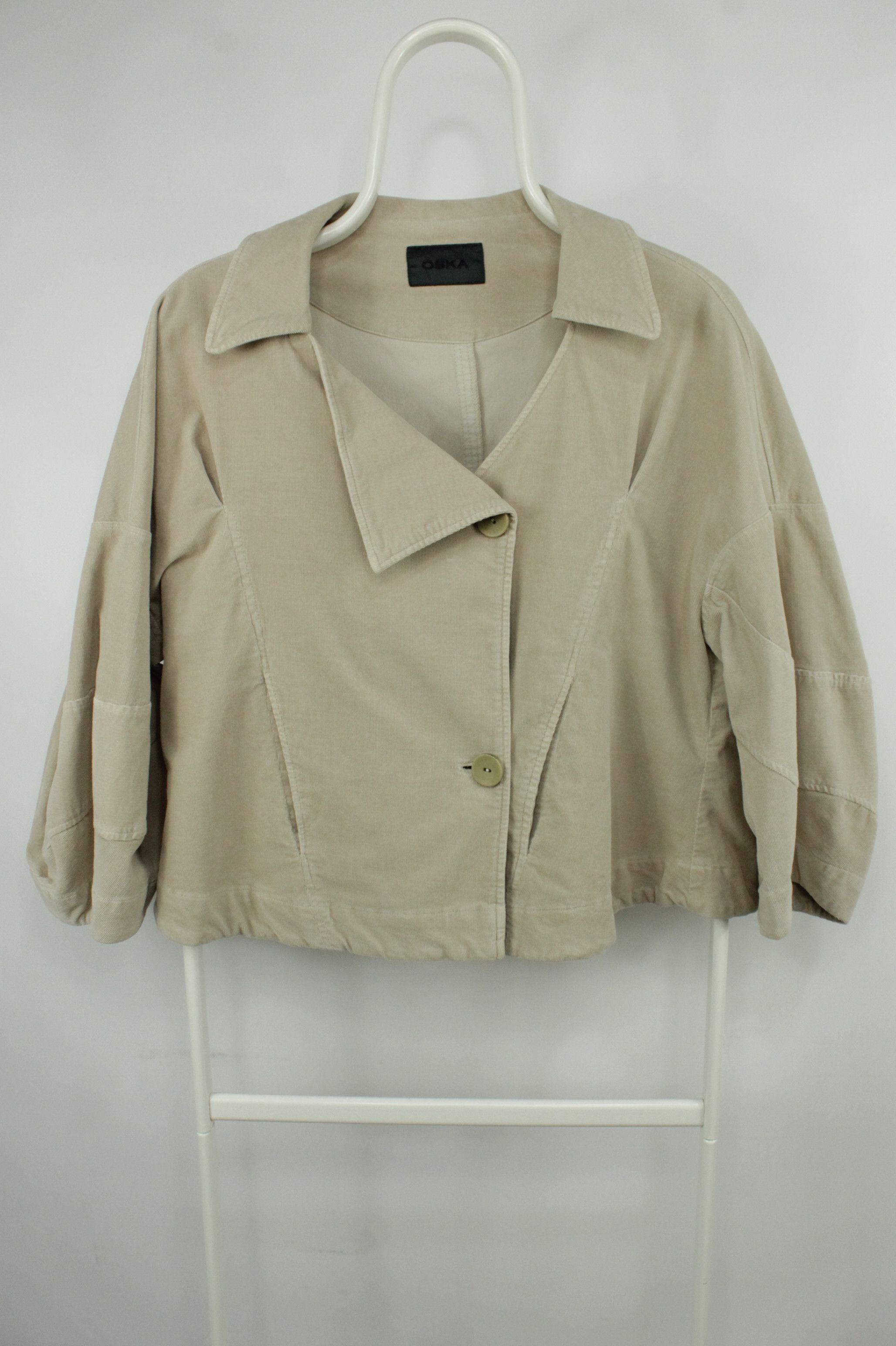 OSKA Oska Beige Corduroy Wide Fit Jacket Size M / US 6-8 / IT 42-44 - 1 Thumbnail
