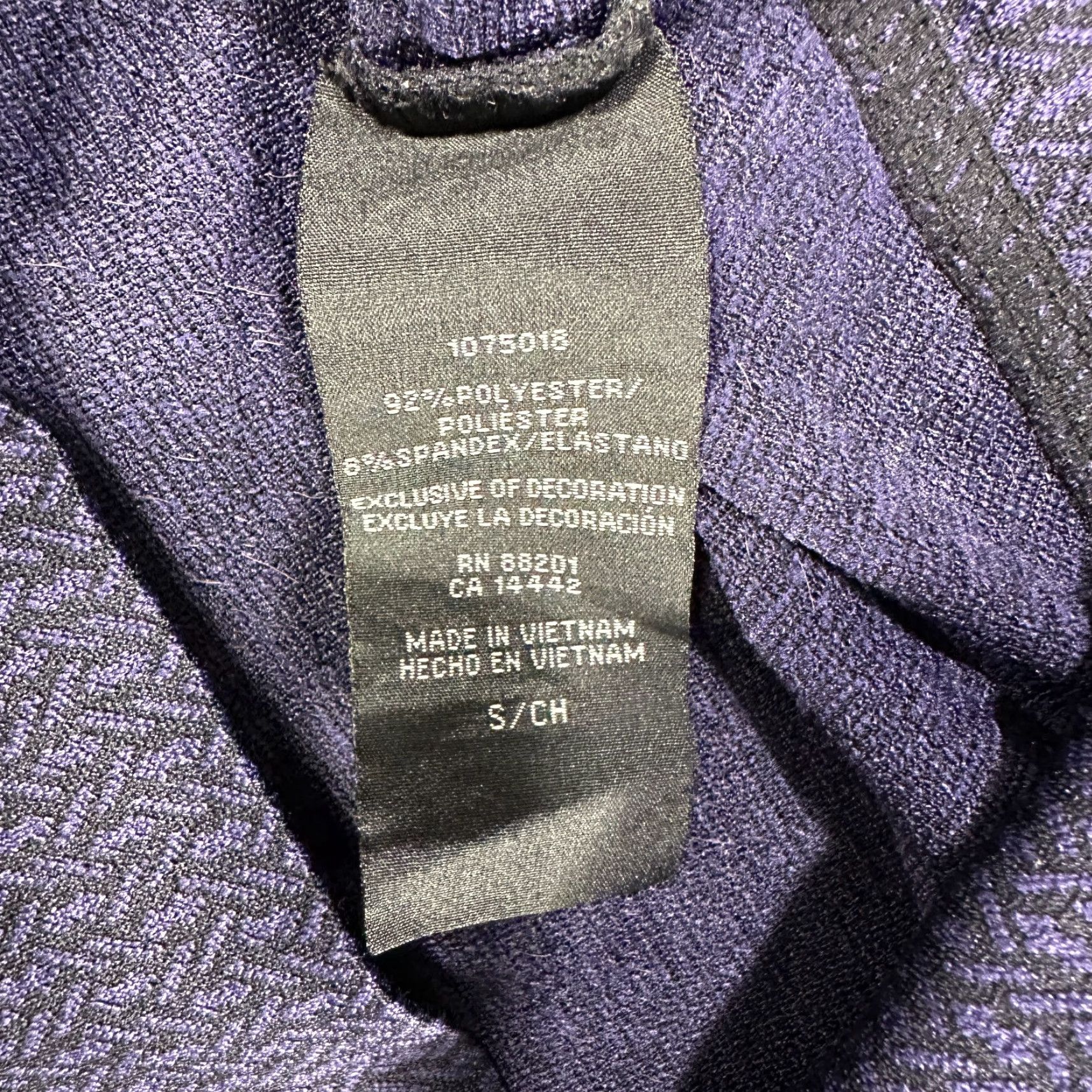 Vintage Mondetta Jacket Womens S Full Zip Purple Stretch Thumb Holes Pockets Hood Size S / US 4 / IT 40 - 5 Thumbnail