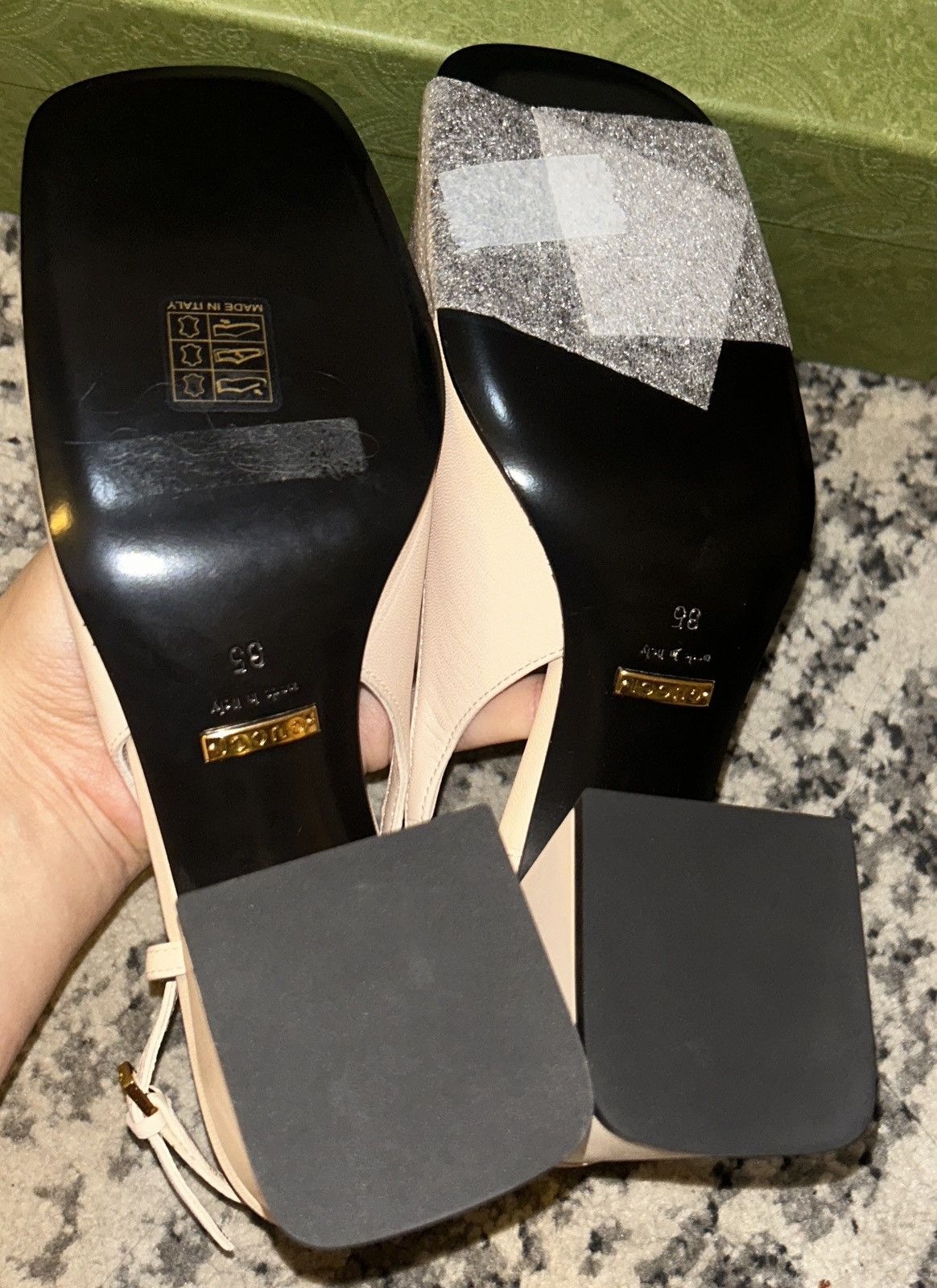 Gucci Gucci Horsebit Mid Heel Slingback Pump Size 35 Skin Rose Size US 5 / IT 35 - 5 Thumbnail