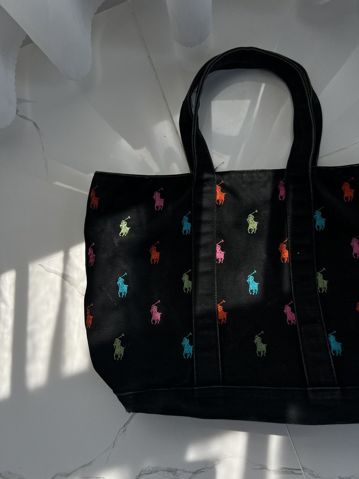 Ralph Lauren × Vintage 90’s RARE RALPH LAUREN MONOGRAM BAG RETRO Size ONE SIZE - 3 Thumbnail