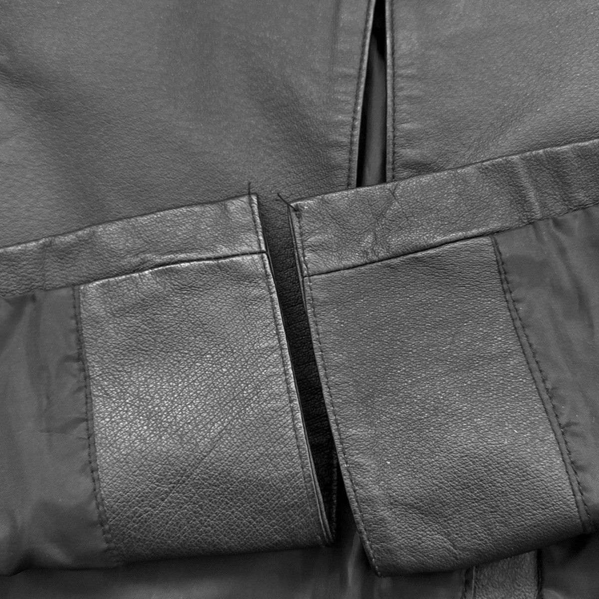 Vintage Iconic super long matrix leather coat Size S / US 4 / IT 40 - 6 Thumbnail
