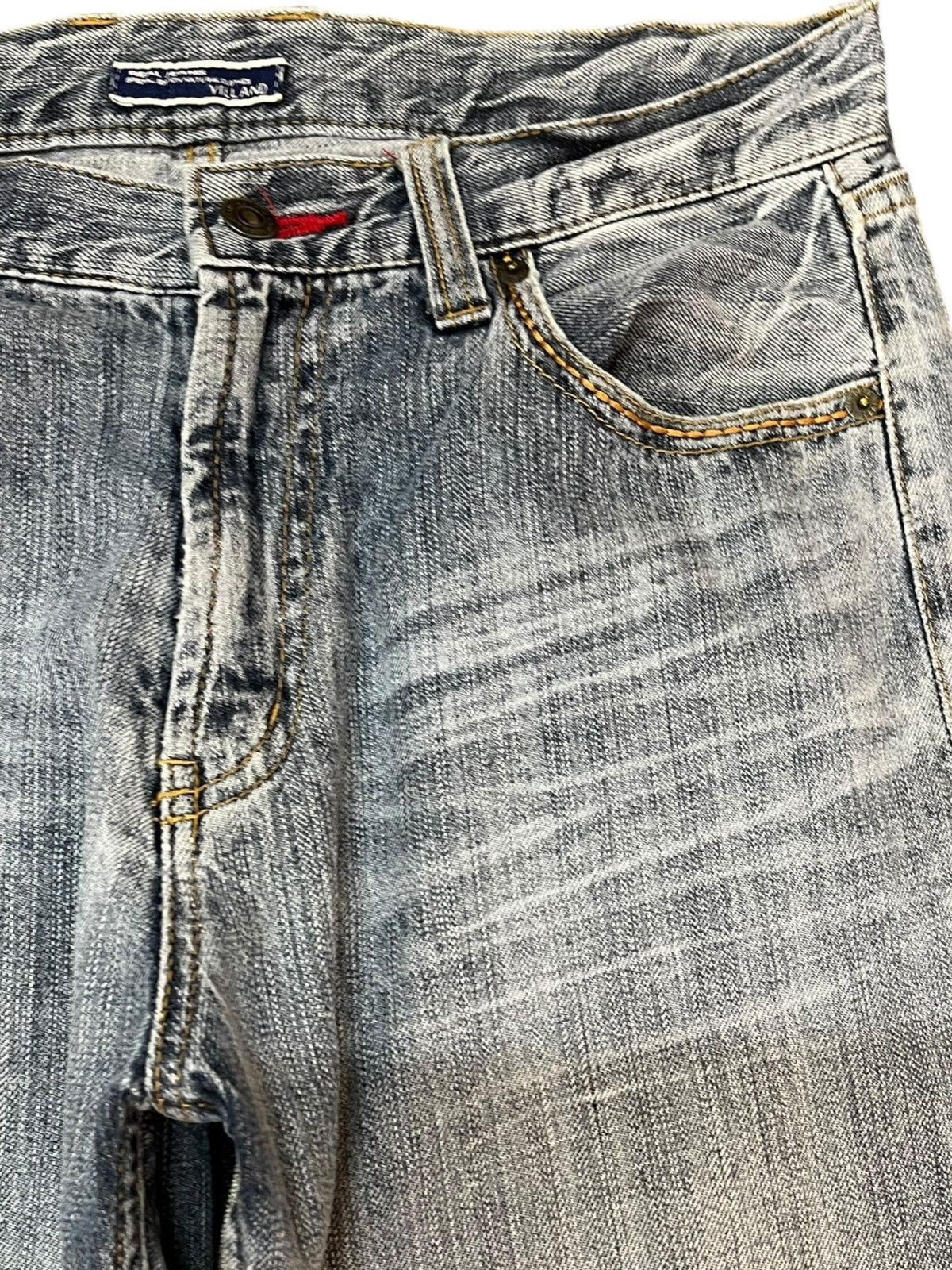 If Six Was Nine Vintagw Villand Faded Whiskers Zipper Back Pocket Denim Size US 31 - 4 Thumbnail