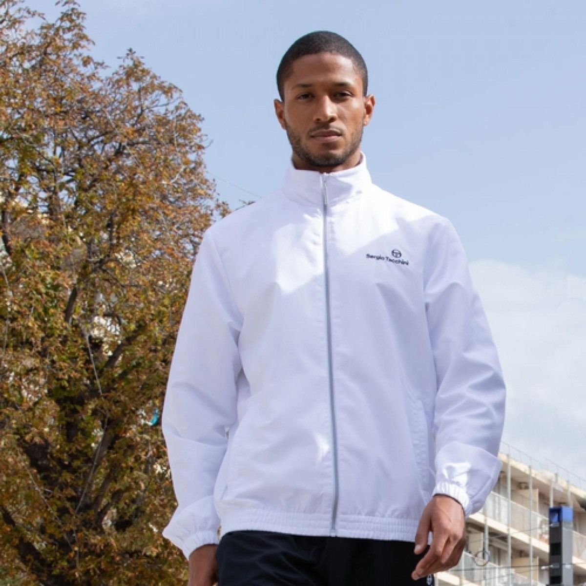 Sergio Tacchini × Vintage Sergio Tacchini Carson Tracktop white light track jacket Size US L / EU 52-54 / 3 - 3 Thumbnail