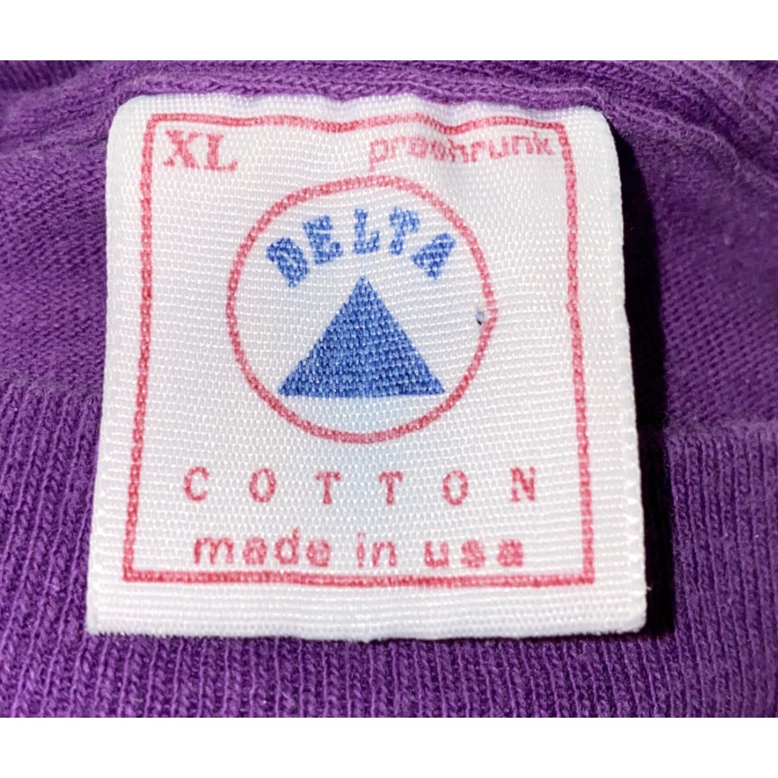 Delta VINTAGE Delta Mens Purple Short Sleeve Memory Walk T-Shirt XL Size US XL / EU 56 / 4 - 4 Thumbnail