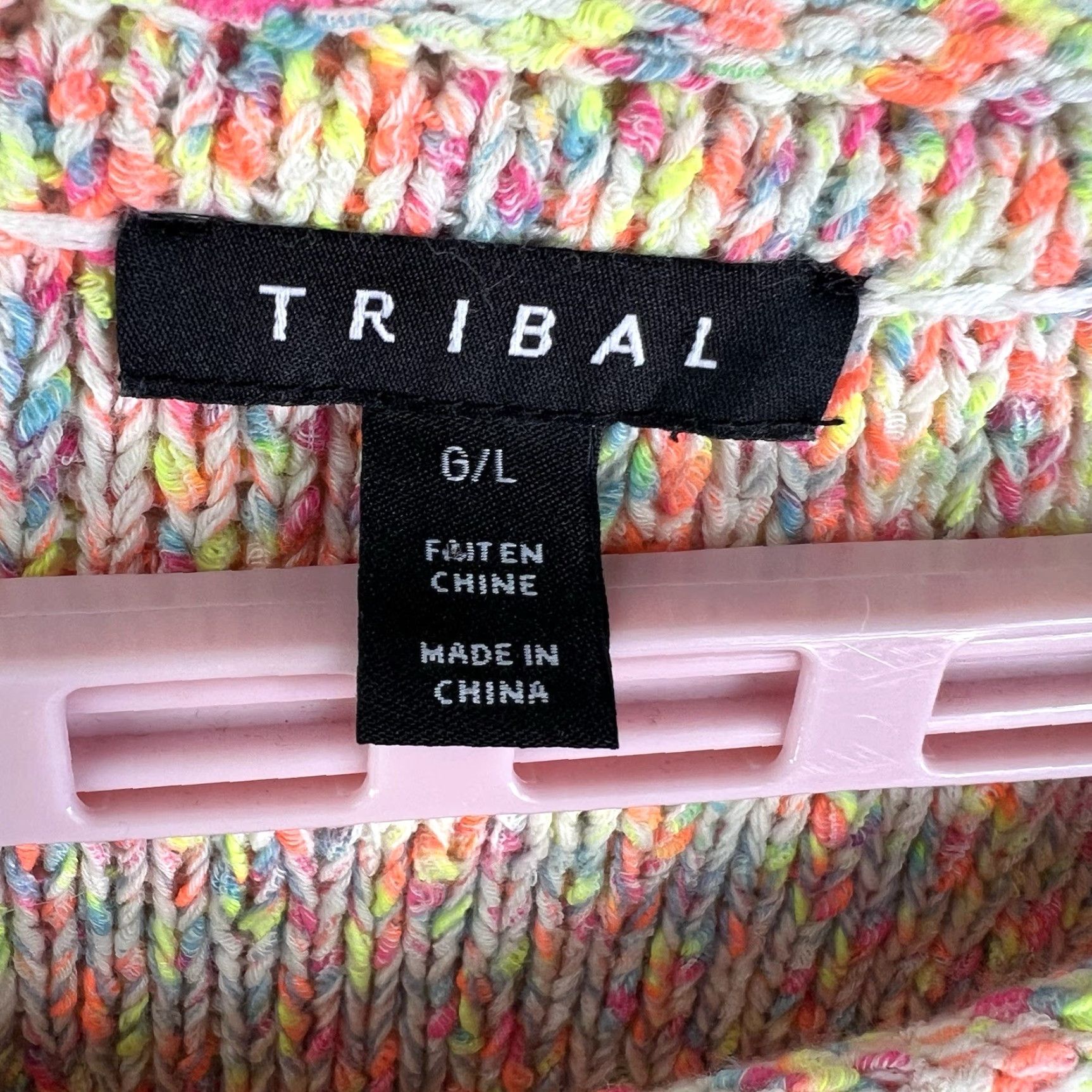 Anthropologie Anthropologie Tribal Sweater Long Sleeve Palm Tree Neon SZ L Multicolor Size L / US 10 / IT 46 - 5 Thumbnail