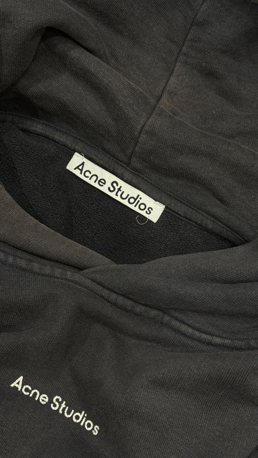 Acne Studios Acne Studios Grey Logo Hoodie Size US S / EU 44-46 / 1 - 8 Thumbnail
