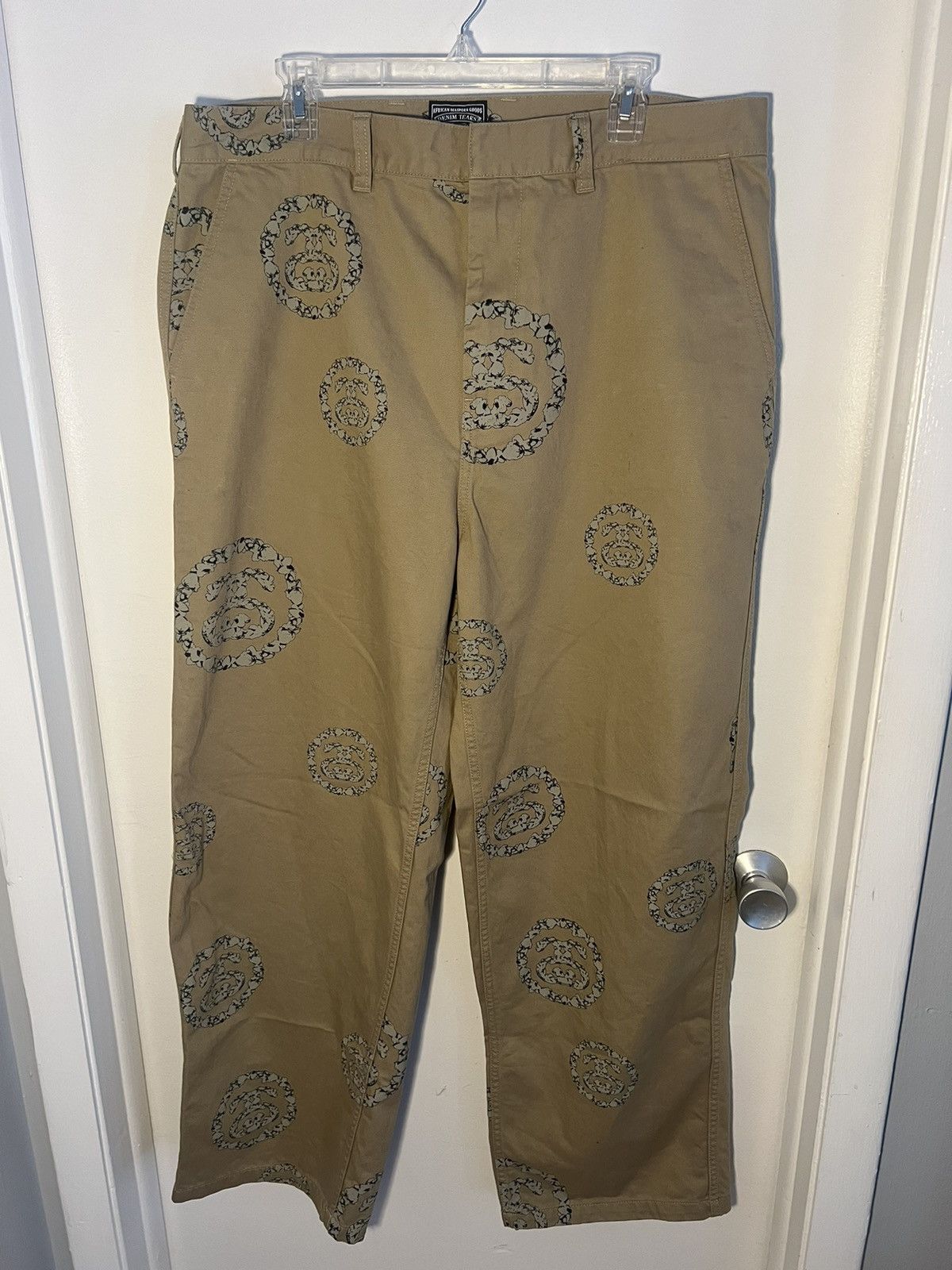 Stussy Stussy Floral Jacquard Velvet Big Ol Jeans | Grailed