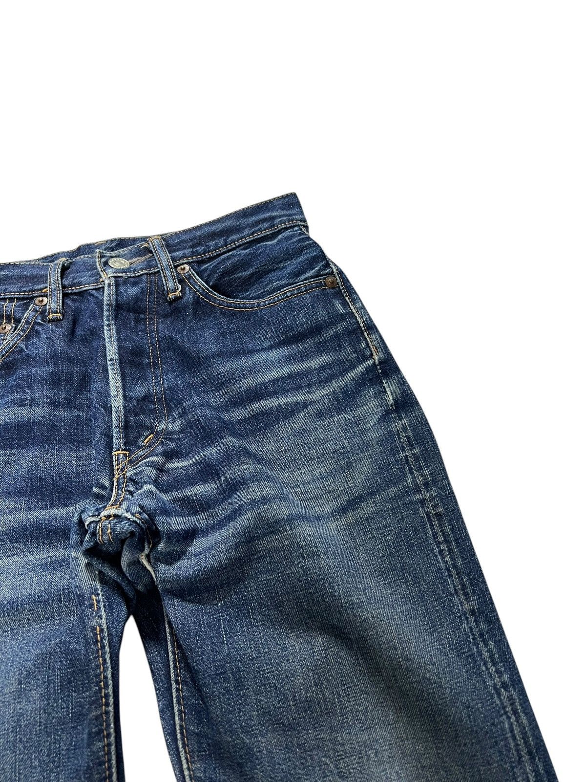 If Six Was Nine × Japanese Brand × Le Grande Bleu (L.G.B.) VINTAGE 90’S CANTON SELVEDGE DISTRESSED JEANS Size US 26 / EU 42 - 8 Thumbnail