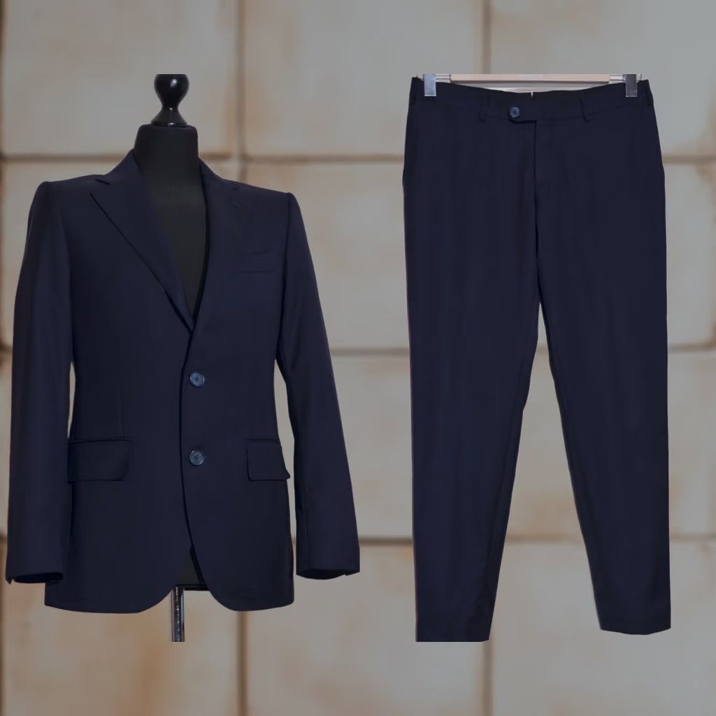 Suitsupply Suitsupply Suit 2 Piece Navy Wool VBC 1663 La Spalla Super 110s Navy Wool Suit 2pc Size 46R Mens Size 46R - 1 Thumbnail