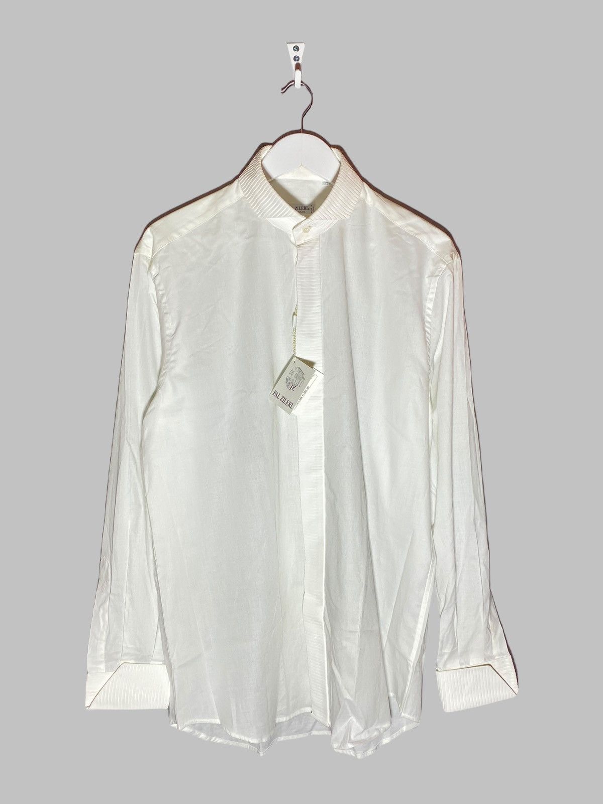 Pal Zileri Pal Zileri Gruppo Foral New Cotton Shirt Ribbed Details Size US L / EU 52-54 / 3 - 1 Thumbnail