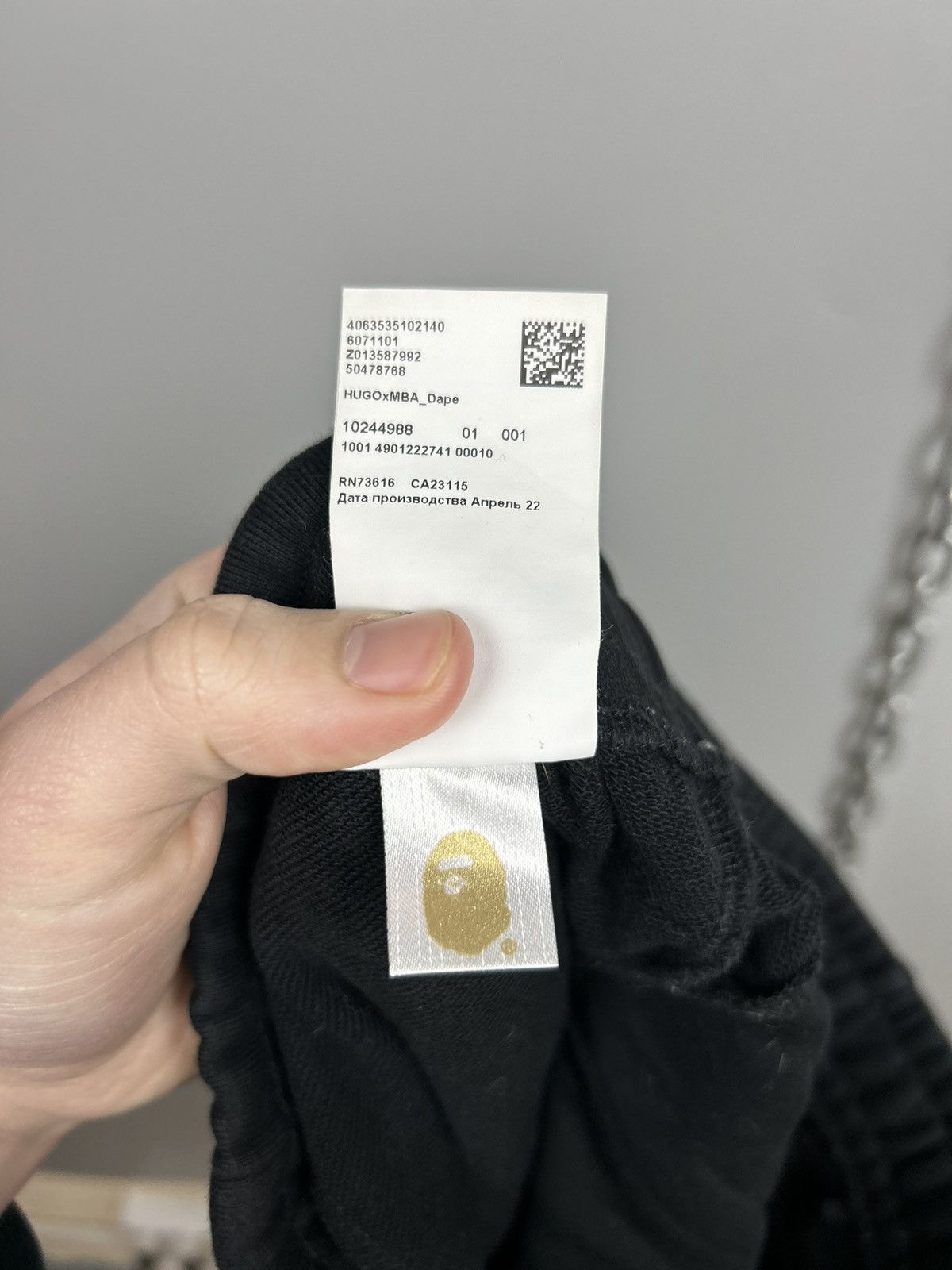 Bape × Hugo Boss Mr Bathing Ape Cargo Jogger Pants Bape&Hugo Boss Size US 30 / EU 46 - 19 Thumbnail