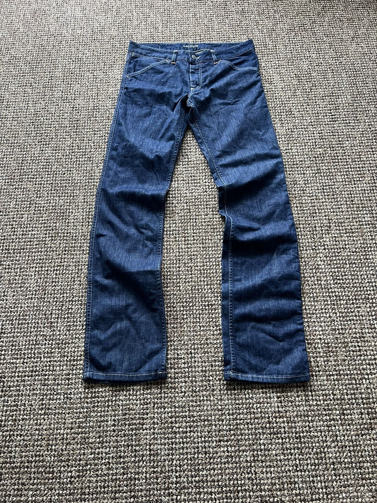 Lacoste VINTAGE LACOSTE AVANT-GARDE DENIM PANTS BIG LOGO Y2K 28 SIZE Size US 28 / EU 44 - 6 Thumbnail