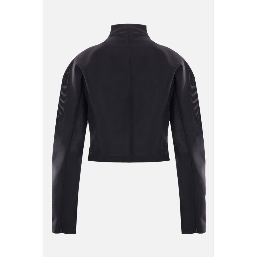 Other ALAÏA Black Stretch Compact Tulle Jacket New & Authentic (Wo Size M / US 6-8 / IT 42-44 - 2 Thumbnail