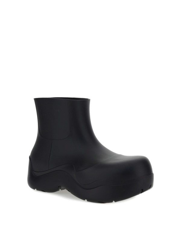 Bottega Veneta o1w1db10925 Puddle Ankle Boots in Black Size US 12 / EU 45 - 1 Thumbnail